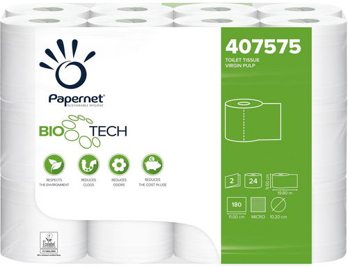 PAPERNET Biotech Toaletní Papír 2vr. celulóza 407575 24 ks - Toaletní papír - Hlavní obrázek