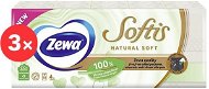ZEWA Softis Natural Soft 3× (10× 9 db) - Papírzsebkendő