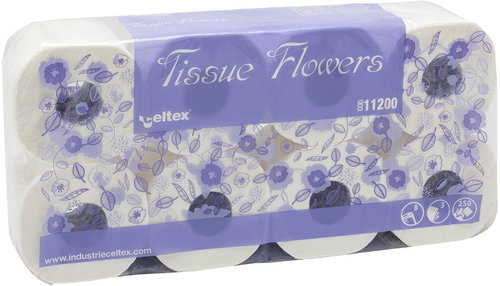 CELTEX Flowers 8 pcs - Toilet Paper - Main image