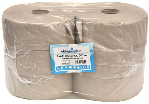 ALLSERVICES Jumbo single-layer roll diameter 280 mm, 6 rolls - Toilet Paper - Main image