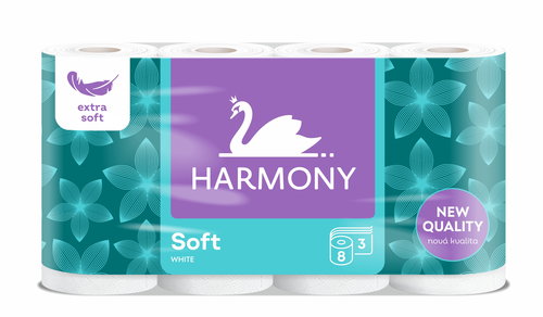 HARMONY SOFT White (8 ks) - Toaletní papír - Hlavní obrázek