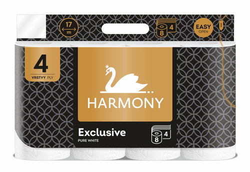HARMONY EXCLUSIVE PURE WHITE (8 pcs) - Toilet Paper - Main image