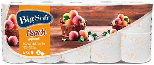BIG SOFT Peach (10 ks) - Toaletní papír - Hlavní obrázek