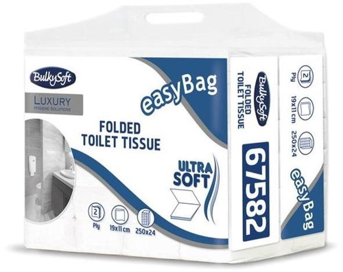 BULLKYSOFT Luxury Folded - Pack of 24×250 Sheets - Toilet Paper - Main image