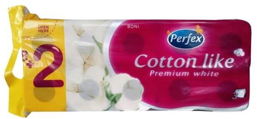 PERFEX Cotton like - pack of 10 rolls - Toilet Paper - Main image