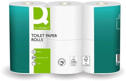 Q-CONNECT Premium - pack of 6 rolls - Toilet Paper - Main image