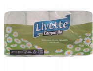 LIVETTE Camomile (8 ks) - Toaletný papier