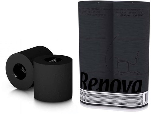 RENOVA Black Label Black (6 pcs) - Toilet Paper - Main image