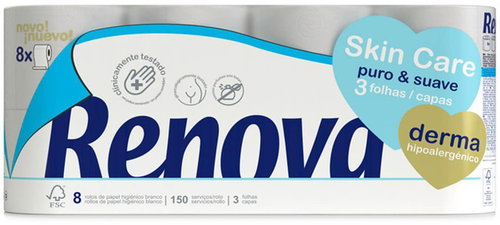 RENOVA Skin Care Derma (8 pcs) - Toilet Paper - Main image