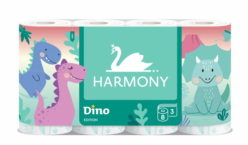 HARMONY Dino Edition (8 pcs) - Toilet Paper - Main image