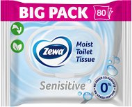 Vlhčený toaletný papier ZEWA Sensitive vlhčený toaletný papier Big Pack (80 ks) - Vlhčený toaletní papír