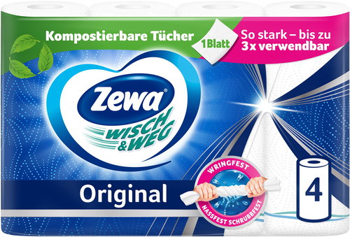 ZEWA Wisch&Weg Original (4 pcs) - Paper Towels - Main image