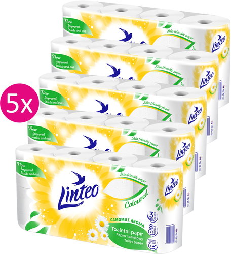 LINTEO Camomile (5×8 pcs) - Toilet Paper - Main image