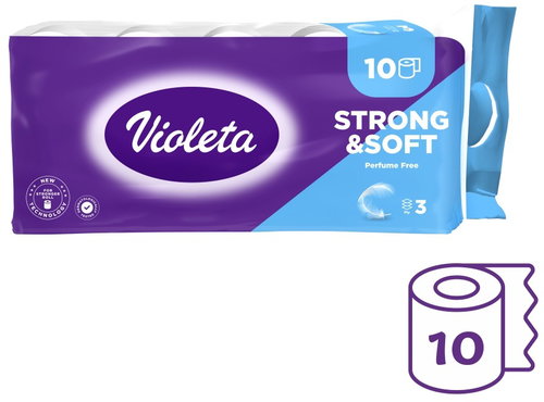 VIOLETA Pure & Strong (10 pcs) - Toilet Paper - Main image