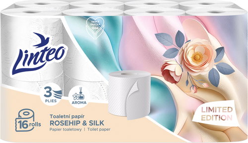 LINTEO Rosehip & Silk (16 pcs) - Toilet Paper - Main image