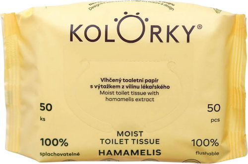 KOLORKY Moist Toilet Tissue Hamamelis 50 ks  - Moist toilet paper - Main image