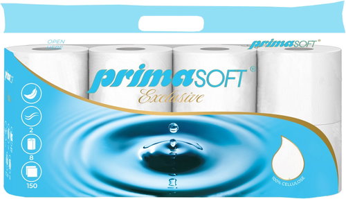 PRIMASOFT Exclusive 2 vrstvý (8 ks) - Toilet Paper - Main image