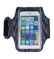 TopQ Sportovní pouzdro na ruku Pocket velikost XL šedo-bílé 56584 - Phone Case