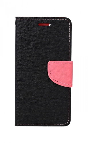 TopQ Pouzdro iPhone SE 2020 knížkové černo-růžové 76418 - Phone Case - Main image