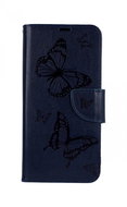 TopQ Pouzdro Xiaomi Redmi Note 8T knížkové Butterfly modré tmavé 64482 - Phone Case