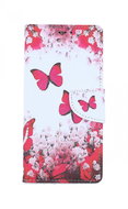 TopQ Pouzdro Xiaomi Redmi Note 8 Pro knížkové Růžoví motýlci 54641 - Phone Case