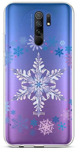 TopQ Kryt Xiaomi Redmi 9 silikon Snowflake 52867 - Phone Cover - Main image