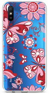 TopQ Kryt Xiaomi Redmi 9A silikon Pink Butterfly 51955 - Phone Cover