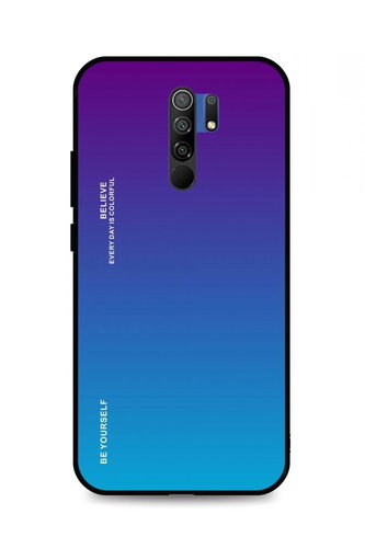 TopQ Kryt Luxury Xiaomi Redmi 9 pevný duhový purpurový 51011 - Phone Cover - Main image