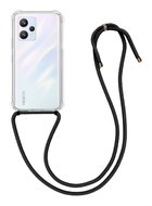 TopQ Kryt Realme 9 s černou šňůrkou průhledný 75056 - Phone Cover