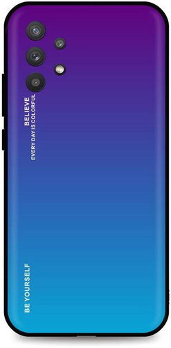 TopQ Kryt Luxury Samsung A32 5G pevný duhový purpurový 55668 - Phone Cover - Main image