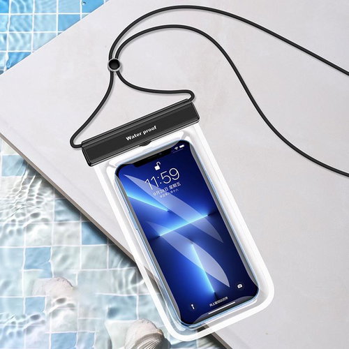 TopQ Univerzální vodotěsné pouzdro na mobil Pastel černé 95680 - Waterproof Case - Main image