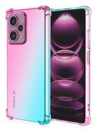 TopQ Kryt Xiaomi Redmi Note 12 Pro+ 5G Shock duhový mentolovo-růžový 96614 - Phone Cover