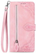 TopQ Xiaomi Redmi Note 10 Pro book case with zipper pink 84249 - Phone Case