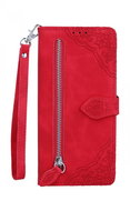 TopQ Pouzdro Xiaomi Redmi Note 9 knížkové se zipem červené 84211 - Phone Case