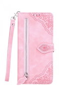 TopQ Pouzdro Xiaomi Redmi Note 9 knížkové se zipem růžové 84209 - Phone Case