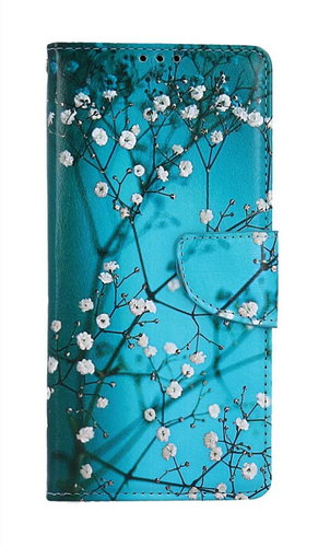 TopQ Pouzdro Realme C55 knížkové Modré s květy 107386 - Phone Case - Main image