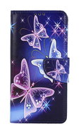 TopQ Pouzdro Honor 90 Lite 5G knížkové Modré s motýlky 107381 - Phone Case
