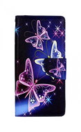 TopQ Pouzdro Honor X7 knížkové Modré s motýlky 85115 - Phone Case