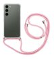TopQ Kryt Samsung S23 s ružovou šnúrkou priehľadný 106698 - Kryt na mobil