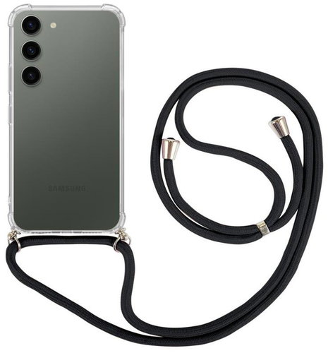 TopQ Cover Samsung S23 with black cord transparent 106696 - Phone Cover - Main image