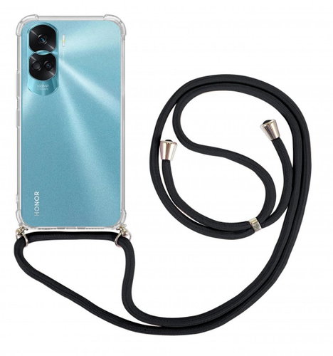 TopQ Cover Honor 90 Lite 5G with black cord transparent 106210 - Phone Cover - Main image