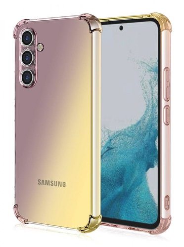 TopQ Kryt Samsung A54 5G Shock duhový purpurovo-žlutý 93225 - Phone Cover - Main image