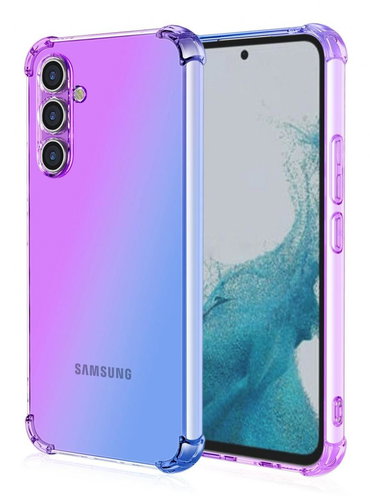 TopQ Kryt Samsung A54 5G Shock duhový fialovo-modrý 93220 - Phone Cover - Main image