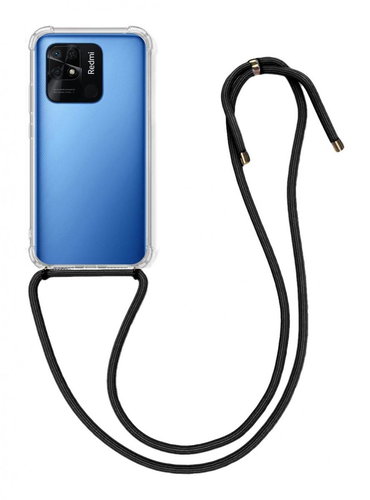 TopQ Cover Xiaomi Redmi 10C with black cord transparent 75120 - Phone Cover - Main image