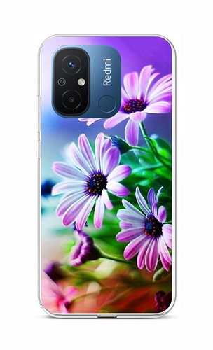 TopQ Kryt Xiaomi Redmi 12C Fialové květy 106685 - Phone Cover - Main image