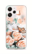 TopQ Kryt Xiaomi Redmi 12 Růže s motýlem 106652 - Phone Cover
