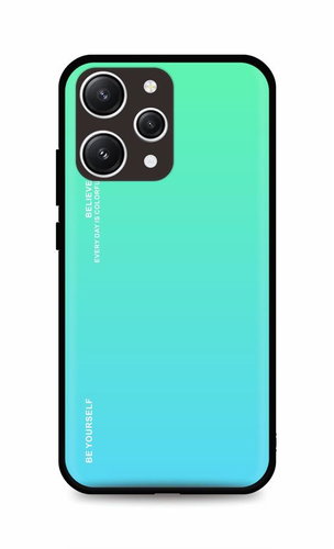 TopQ Kryt Luxury Xiaomi Redmi 12 pevný duhový zelený 106826 - Phone Cover - Main image