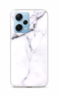TopQ Kryt Xiaomi Redmi Note 12 Pro+ 5G Mramor bílý 106815 - Phone Cover