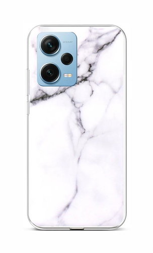 TopQ Kryt Xiaomi Redmi Note 12 Pro+ 5G Mramor bílý 106815 - Phone Cover - Main image