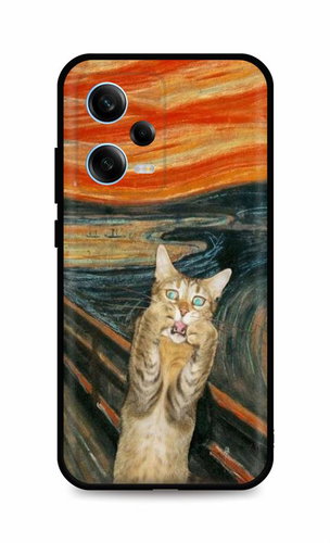TopQ Kryt Xiaomi Redmi Note 12 Pro 5G Scared Cat 106757 - Phone Cover - Main image